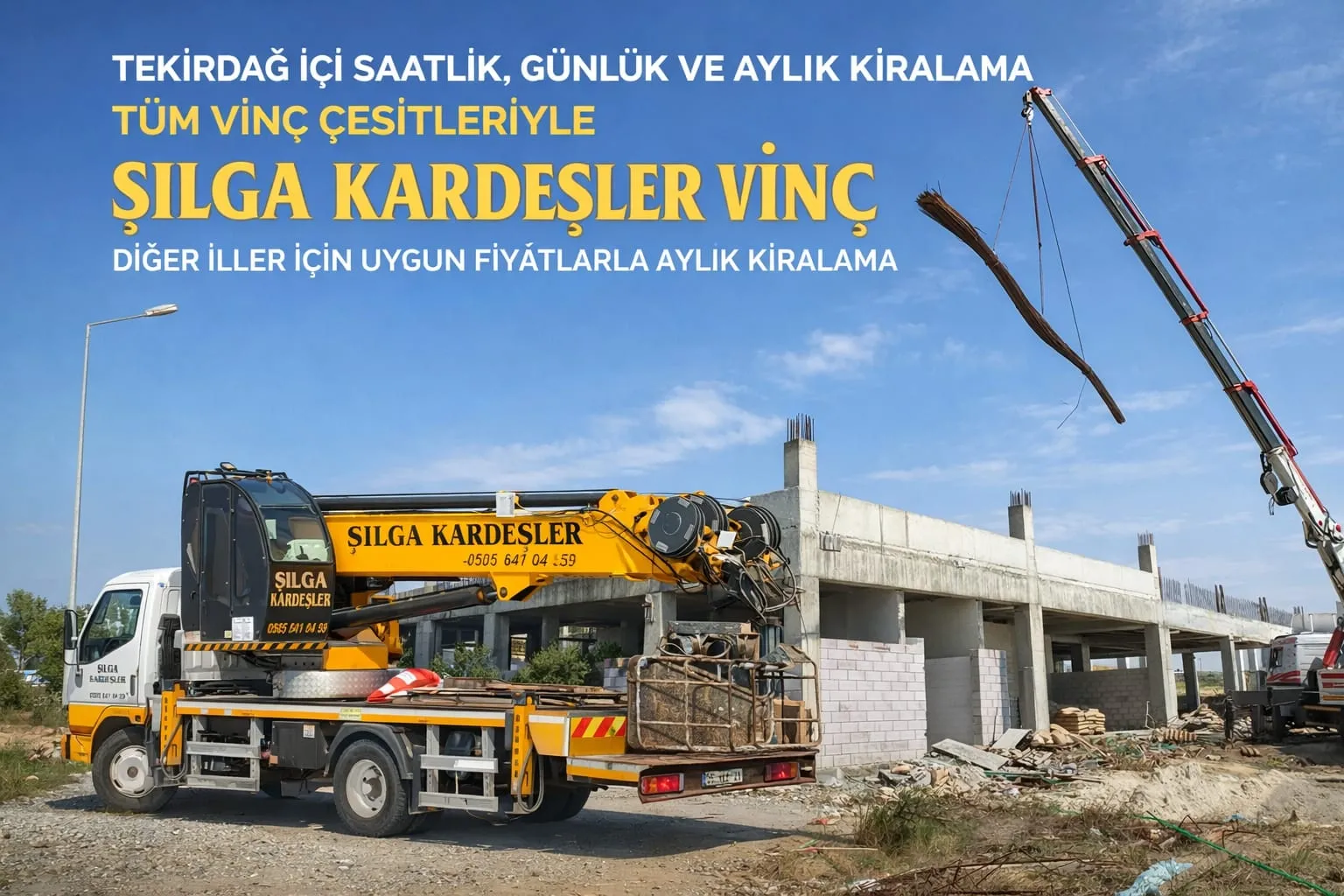 Tekirdağ Kiralık Sepetli Vinç Hizmeti